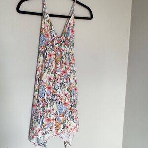 Floral Sleeveless Coverup Dress